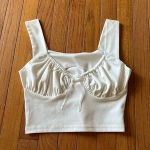 Vintage Ruched Cup Tank Top